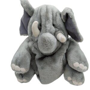 MSR Imports Elephant hand Puppet 10 Inches Plush Stuffed Animal 10"